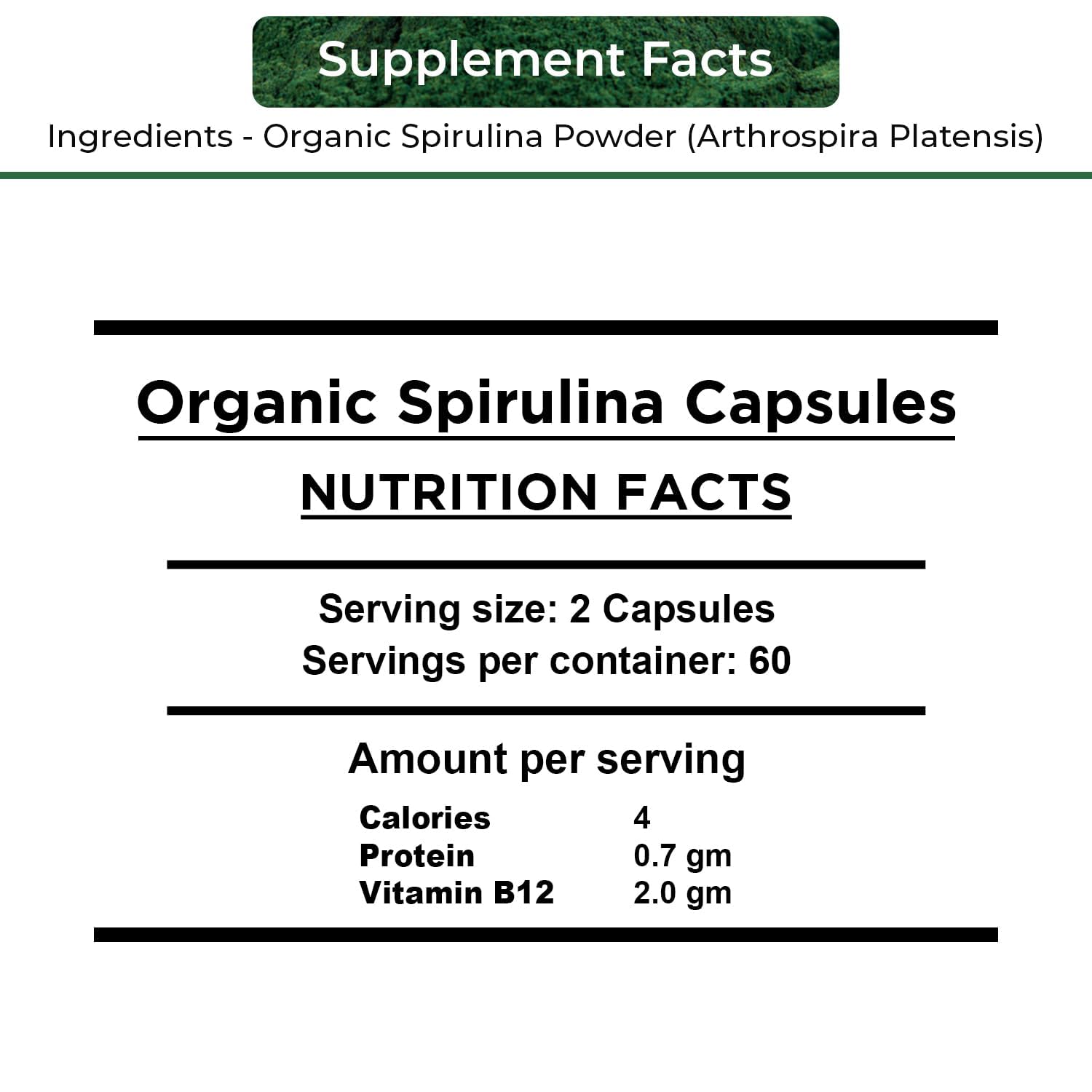 NUTRINPRO spirulina capsules pour demonstrates easy daily intake on the go.