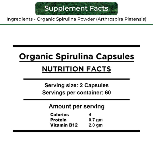 NUTRINPRO spirulina capsules pour demonstrates easy daily intake on the go.