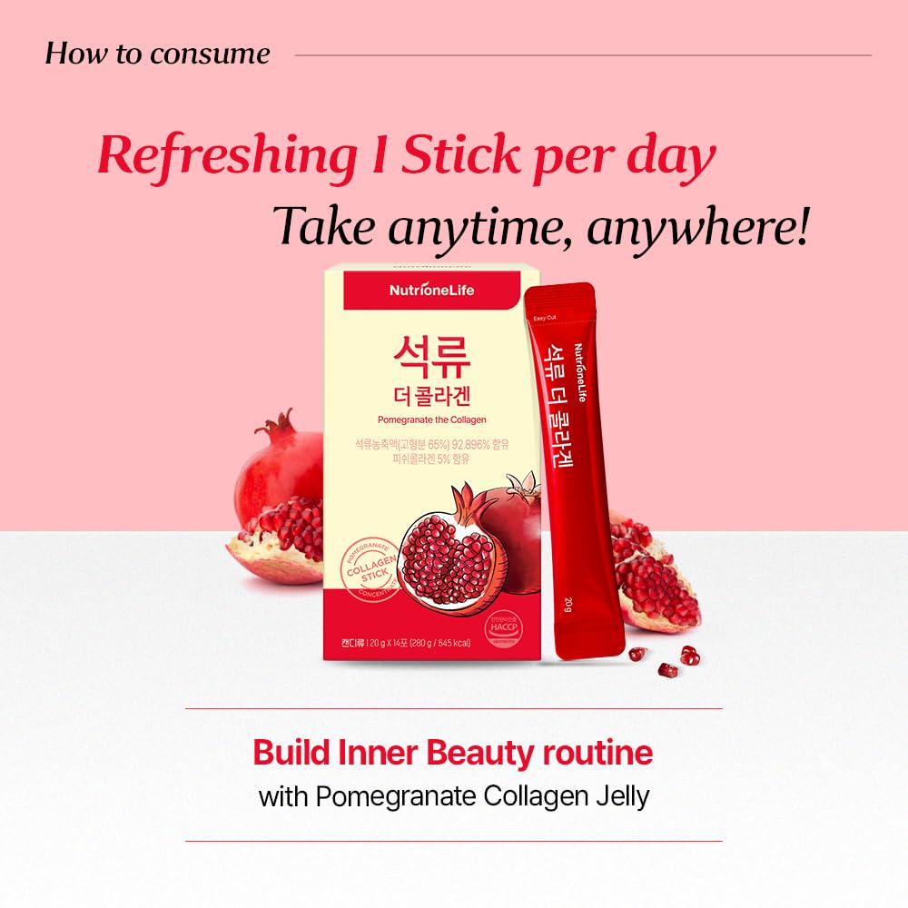 NUTRIONELIFE ready sachets on desk, signaling a simple daily beauty routine.