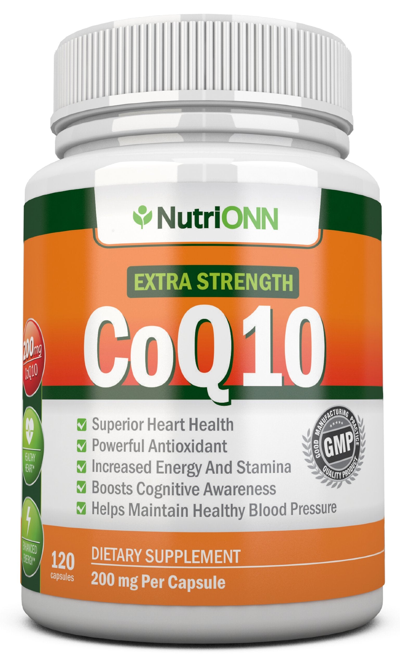 NutriONN CoQ10 200mg capsules for energy support