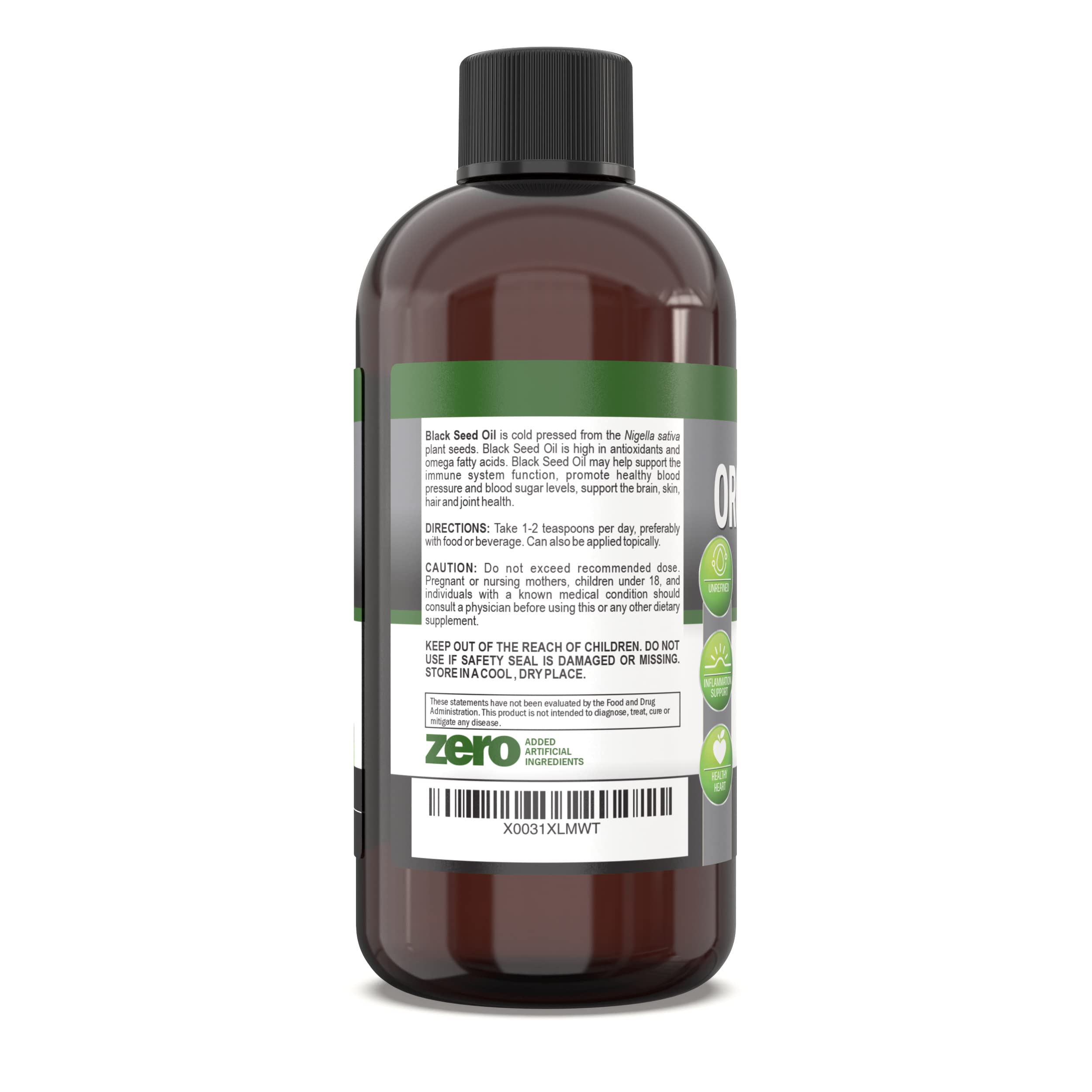 NutriONN USDA Organic certification badge visible on the label.