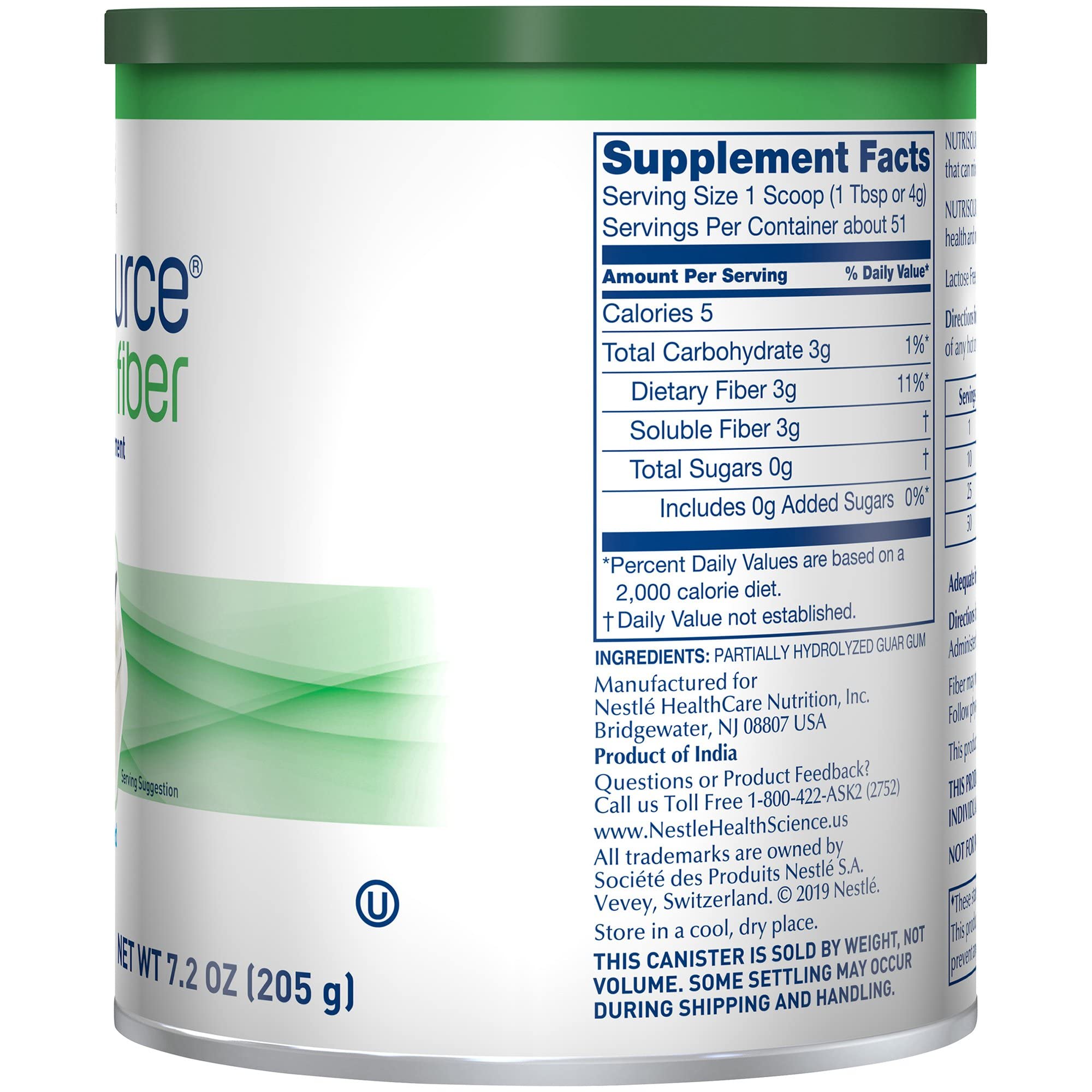 Nutrisource Fiber Powder blended into a milkshake for convenient fiber boost