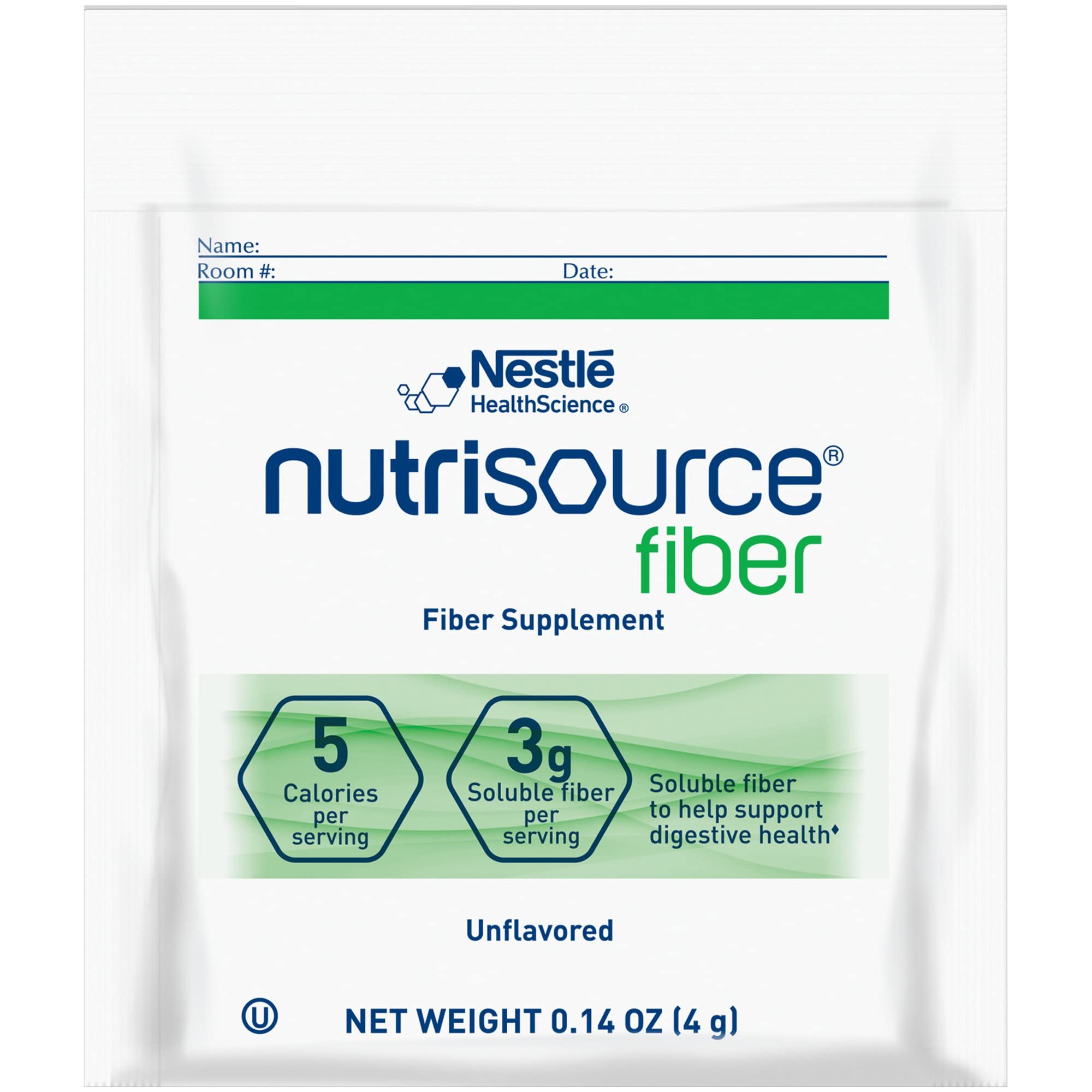 Nutrisource Fiber Supplement unflavored packet ready to mix into drinks