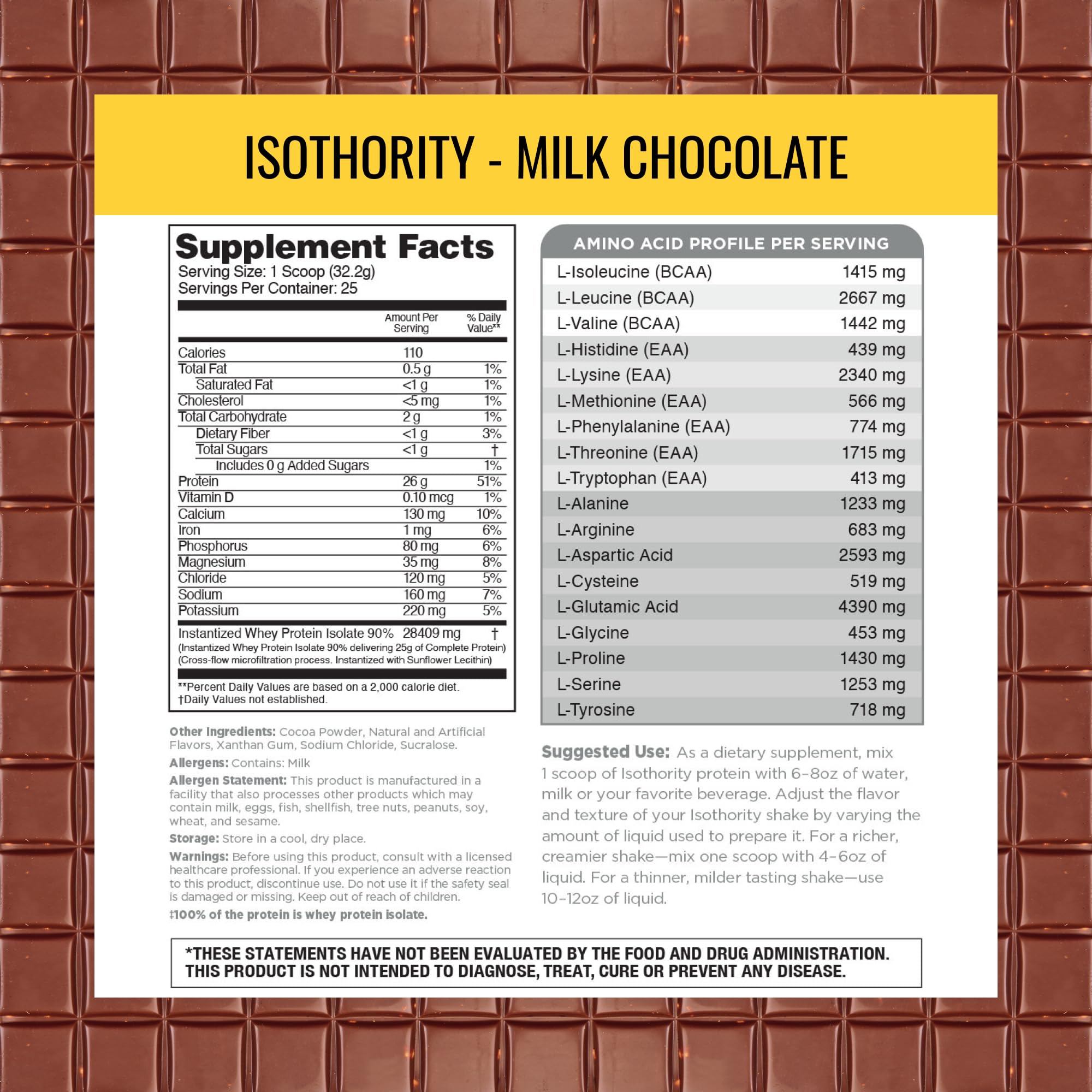 Nutrithority Isothority whey powder keto-friendly label for low carb option