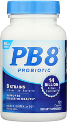 Nutrition Now PB8 bottle front for daily probiotic support.