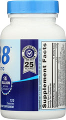Nutrition Now PB8 capsules close-up shows easy-to-swallow capsules.