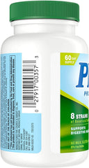 Nutrition Now PB8 probiotic bottle dispensing shot highlights easy daily intake