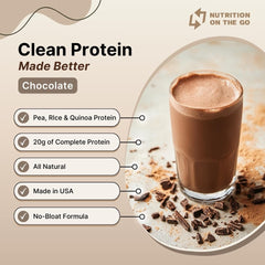 Gluten-free dairy-free vegan protein packets label overview