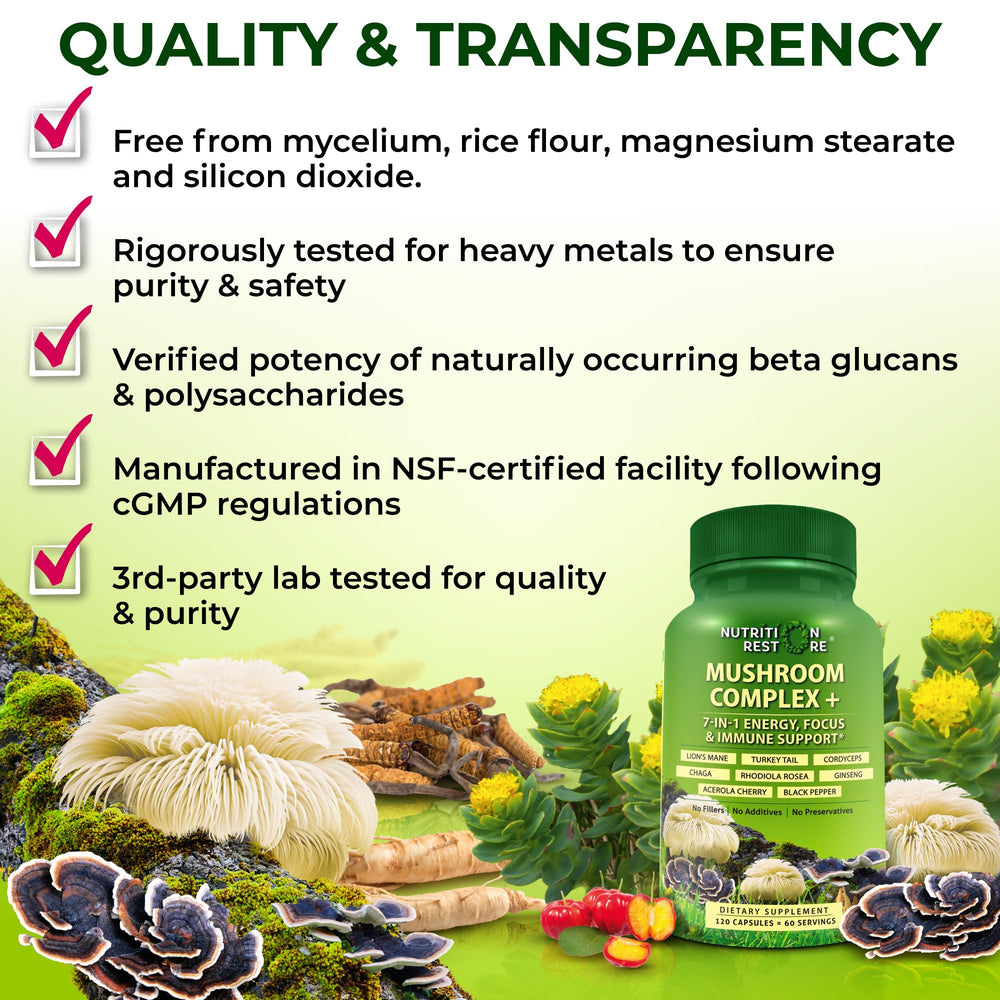 Nutrition Restore packaging side view highlights USA-made production and quality standards