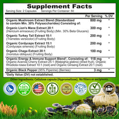 Nutrition Restore label emphasizes 7-in-1 synergy for energy, immune and cognitive support