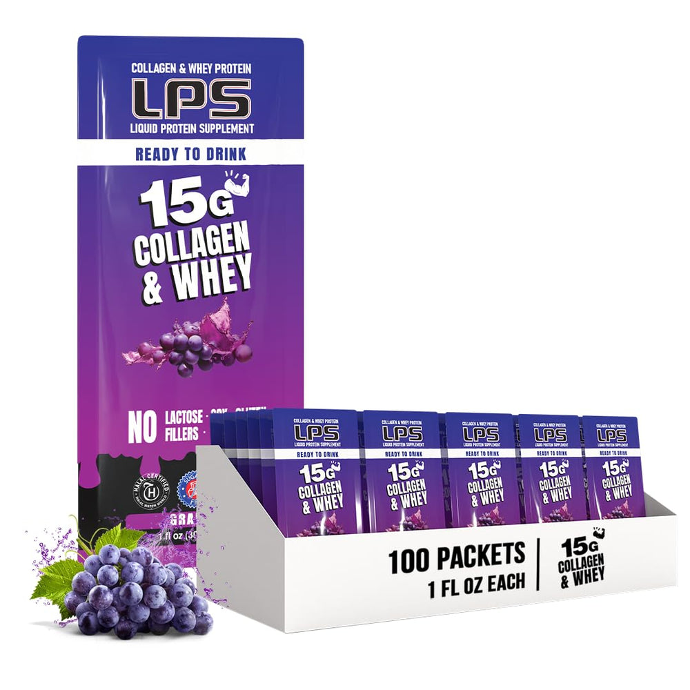 Nutritional Designs LPS bottle with liquid collagen and whey protein for easy daily fueling