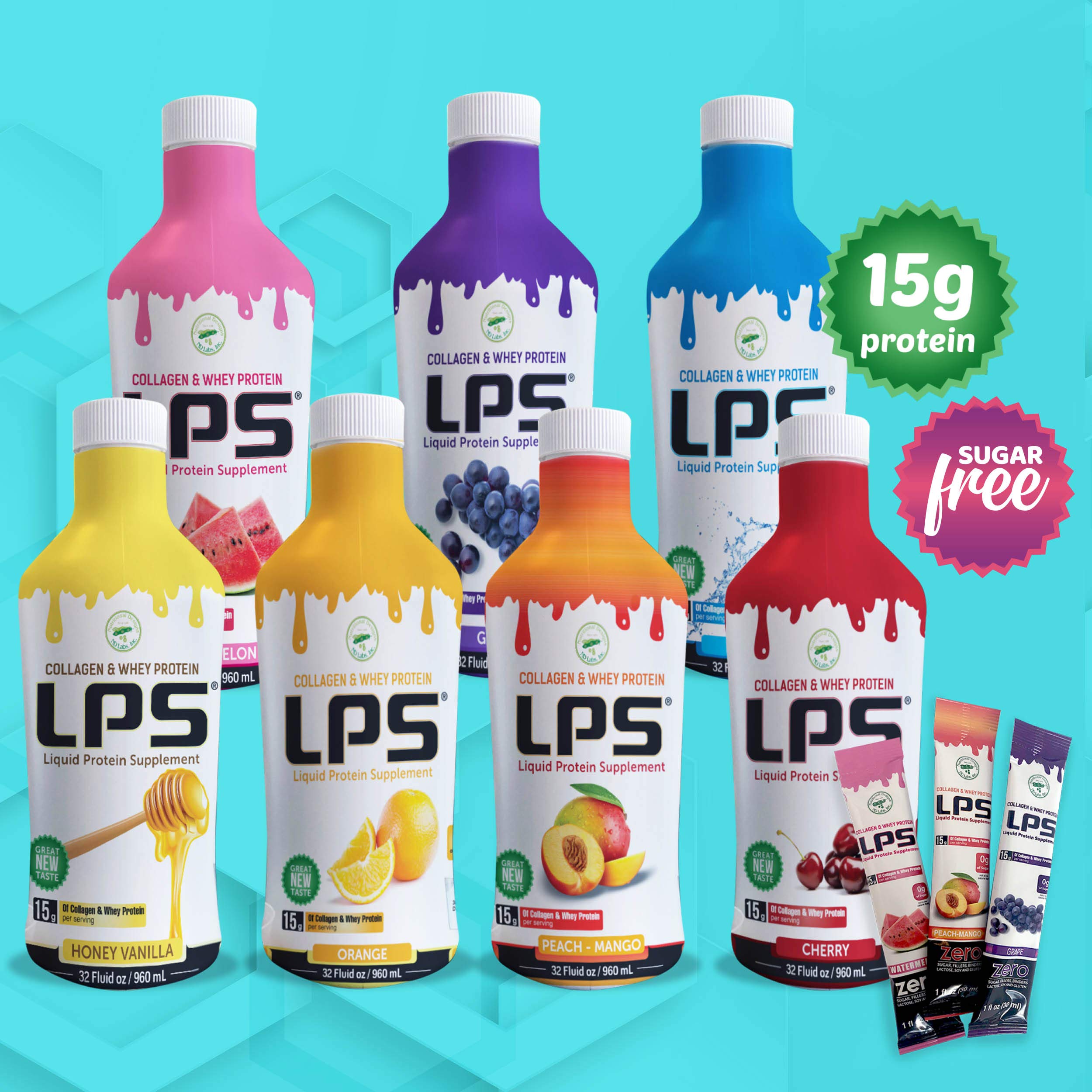 Nutritional Designs LPS flavor variety image features peach mango among choices