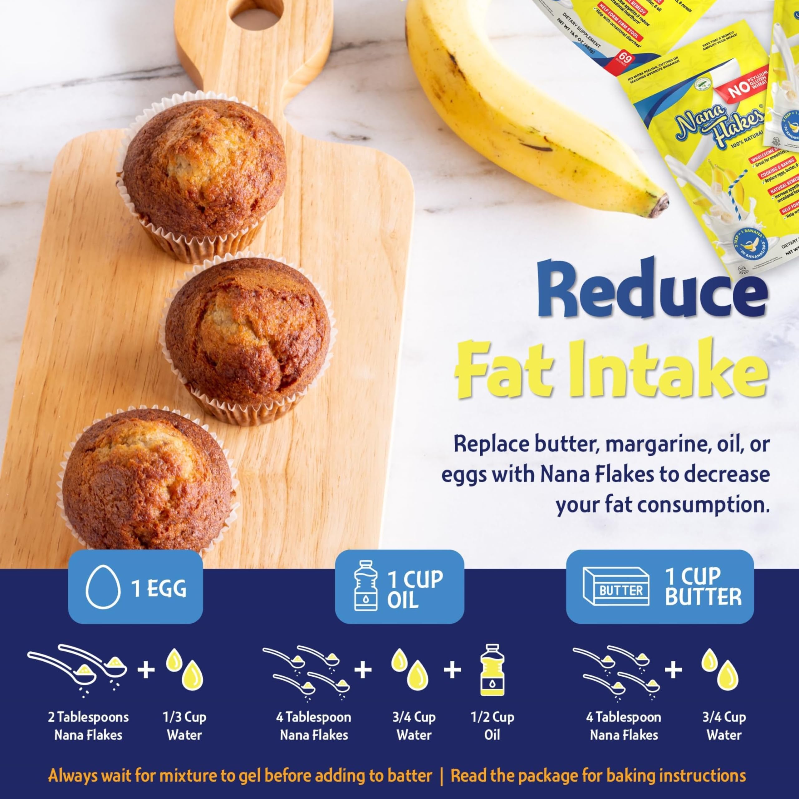 ND Labs Nana Flakes banana powder dissolves smoothly in beverages.