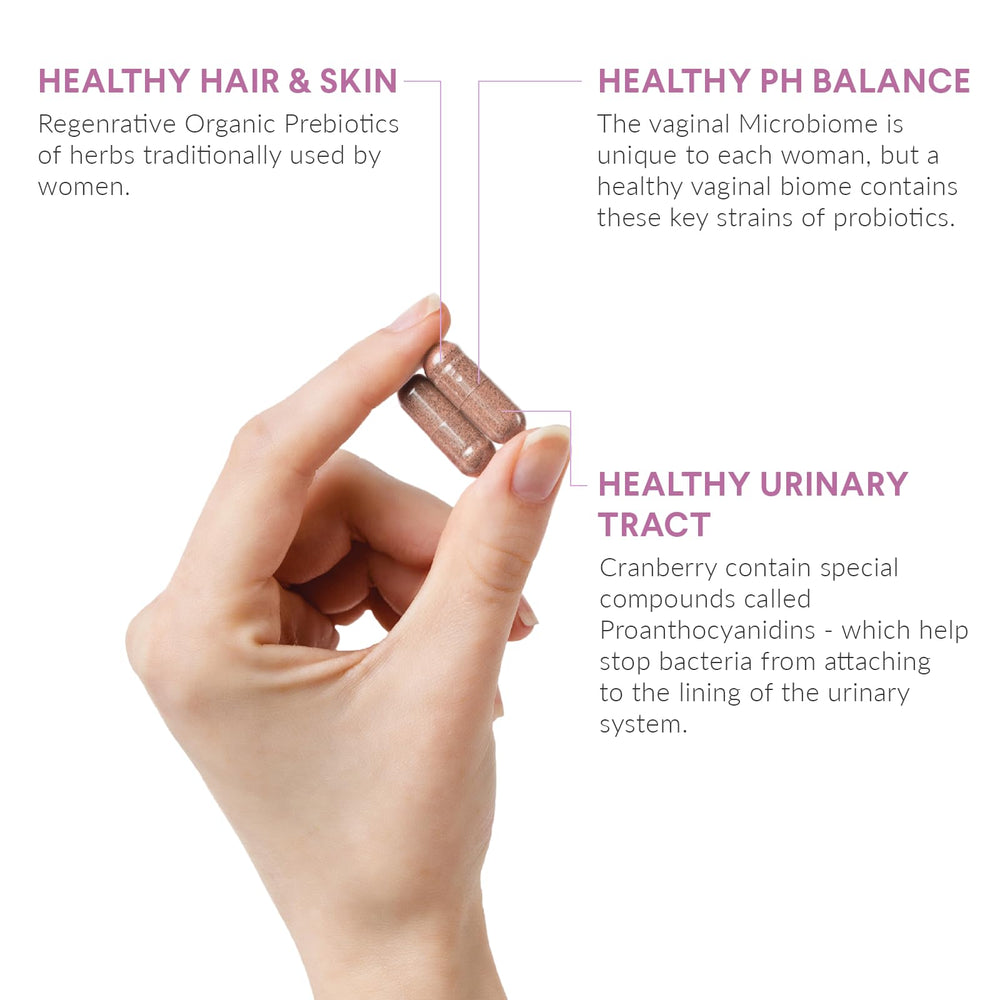 Nutritional Roots cranberry-extract blend supports urinary tract health.