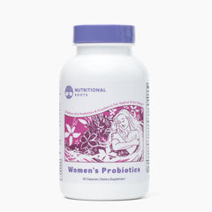 Nutritional Roots Women's Probiotics bottle for vaginal health support.