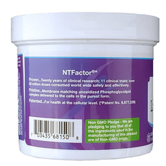 Unflavored NTFactor Lipids Powder blending into foods for flexible daily use