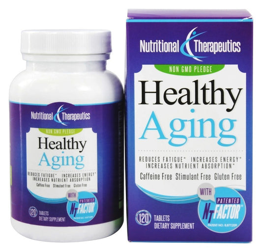 Nutritional Therapeutics Healthy Aging tablets in bottle suggest energy support