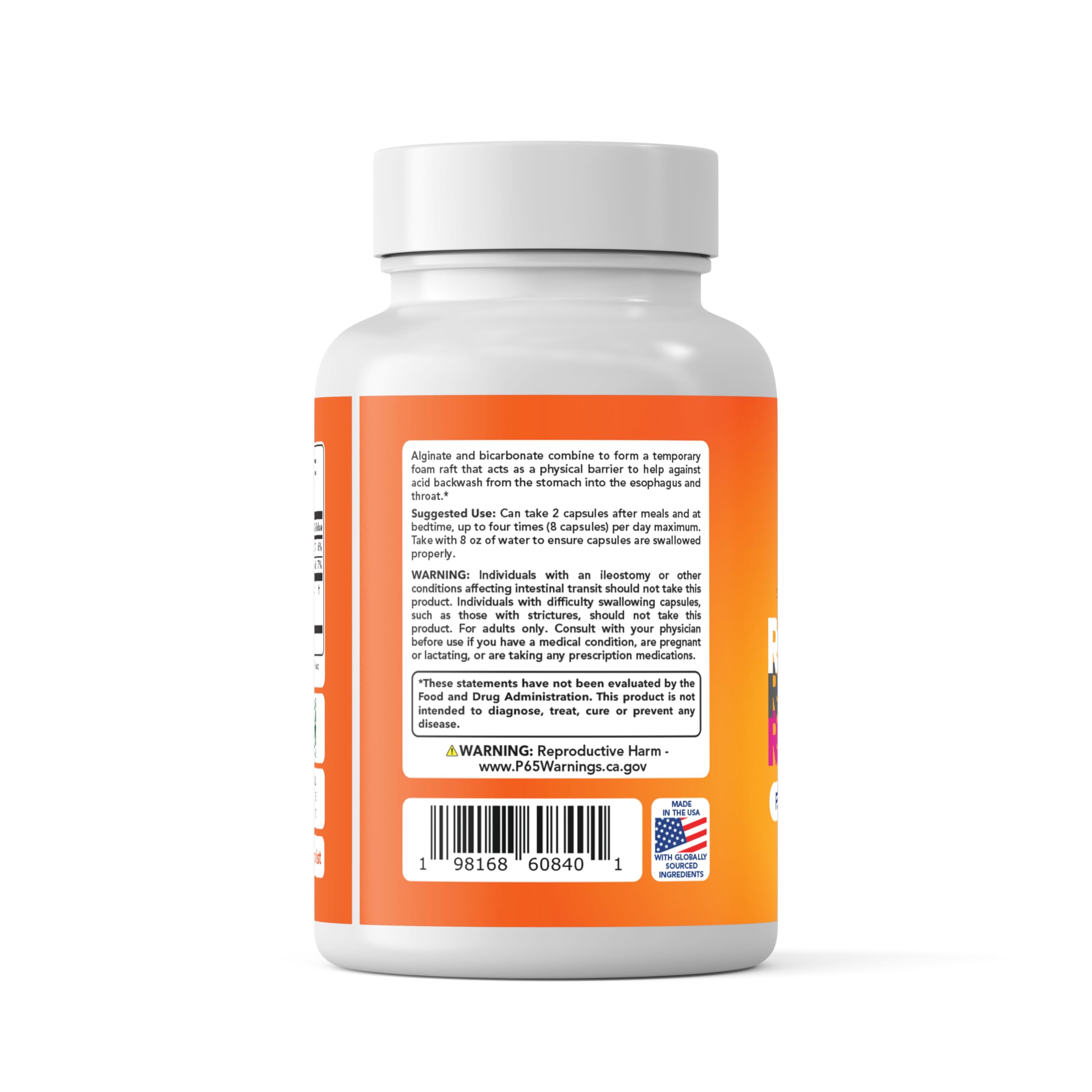 Nutritist Refluxter lifestyle use illustrating after-meal routine
