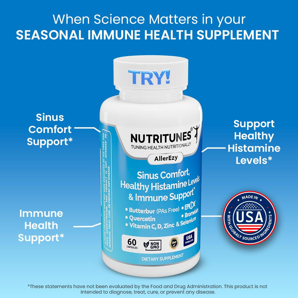 Nutritunes immune-support ingredients: quercetin bioflavonoids for immune balance.