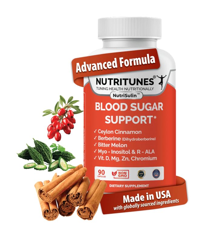 NutriSulin bottle front view showing capsules for daily blood sugar support