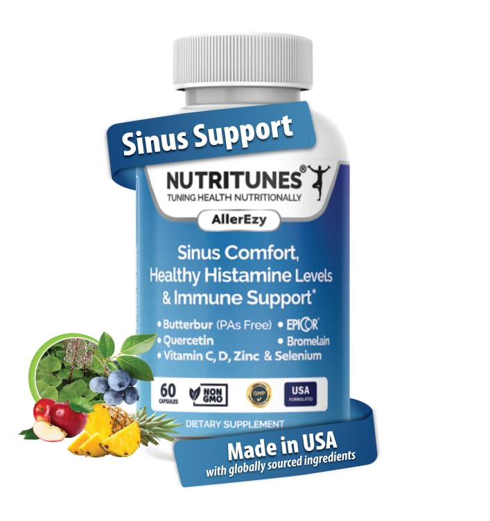 Nutritunes Respiratory bottle with PA-free butterbur supports normal respiratory function.