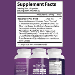 Nutriumph Advanced Resveratrol Complex packaging suggesting easy daily routine integration.