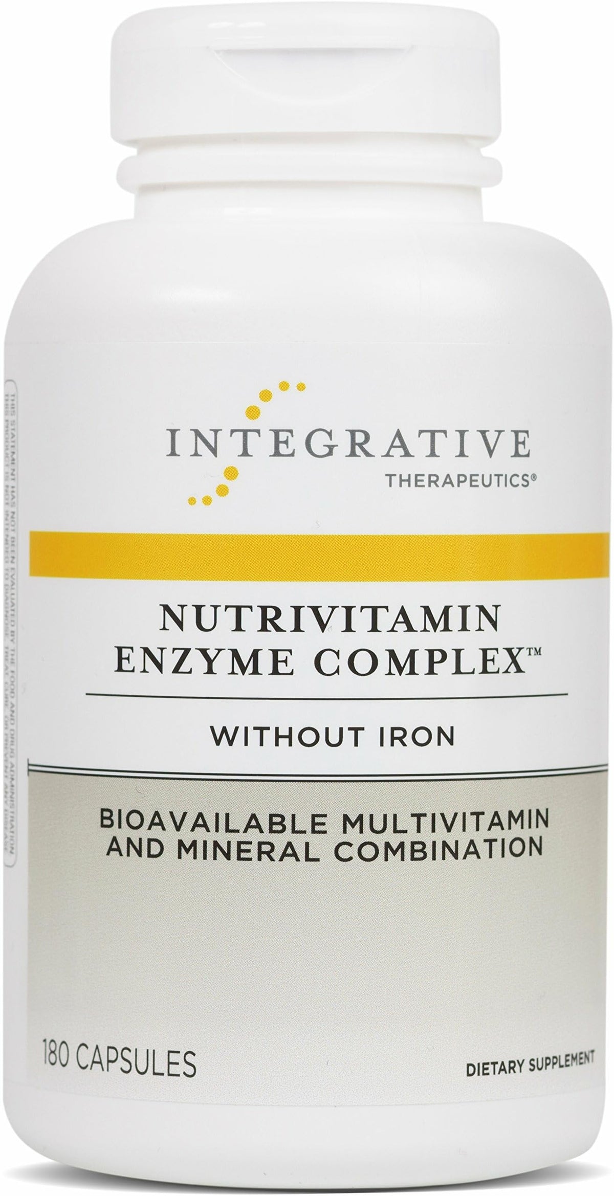 NutriVitamin Enzyme Complex bottle front shows antioxidant support for daily vitality