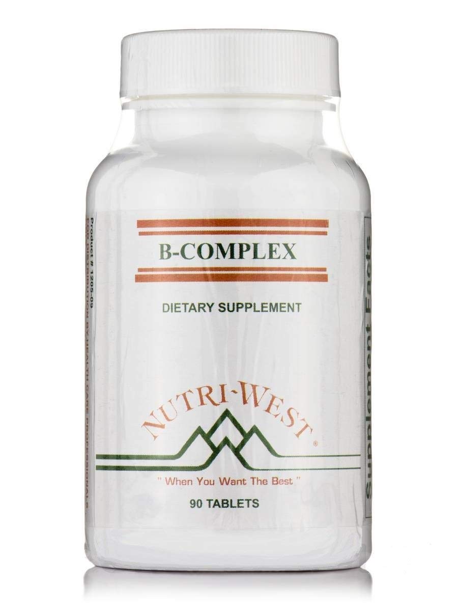NutriWest B-Complex bottle front for daily energy support