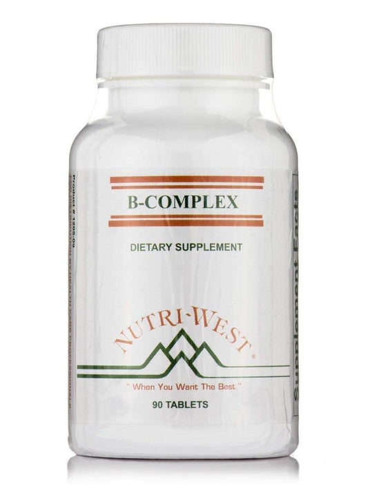 NutriWest B-Complex bottle front for daily energy support