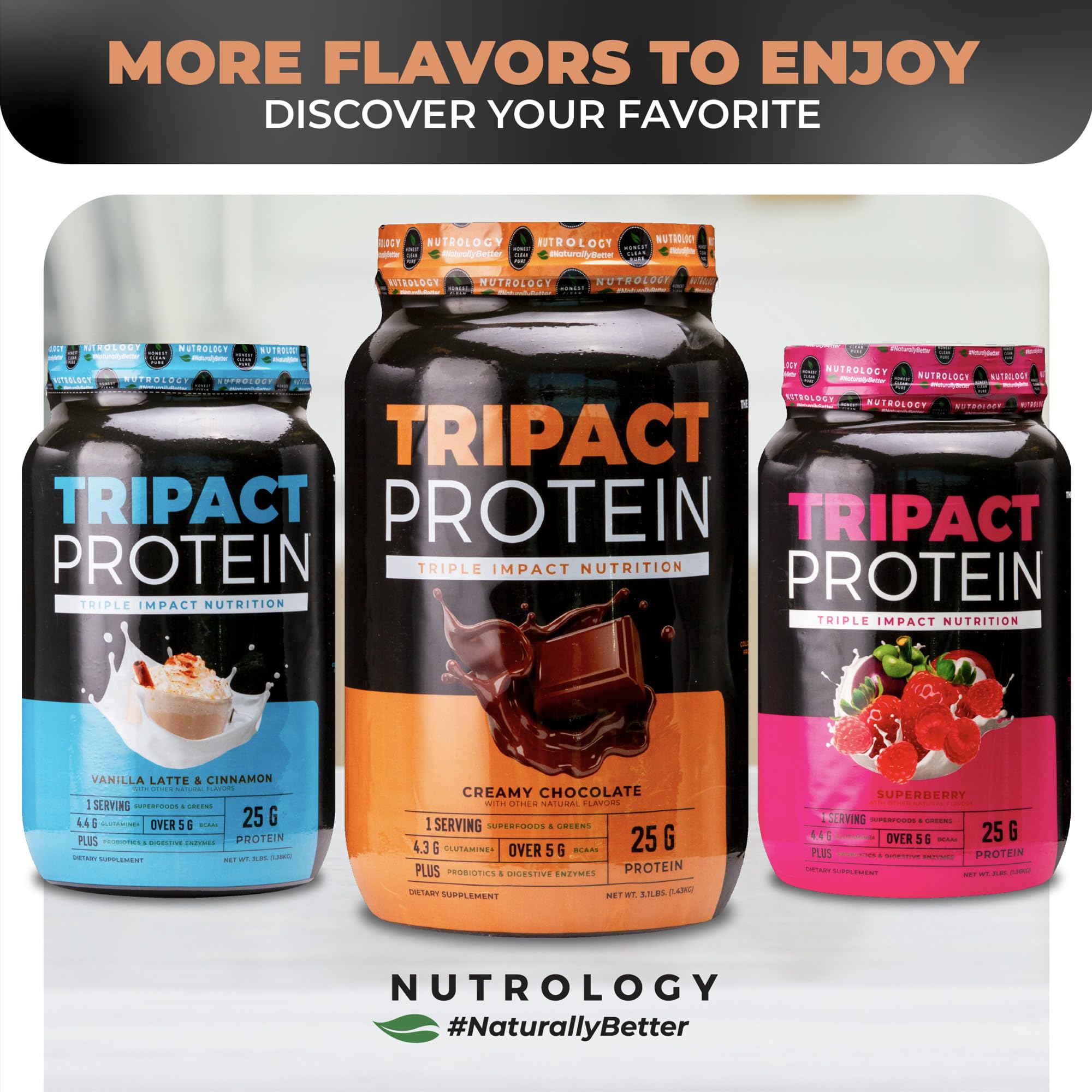 Nutrology TRIPACT creamy chocolate shake for a satisfying post-workout treat