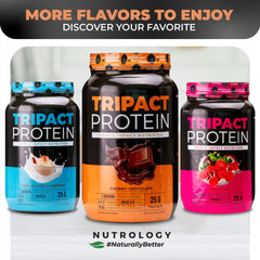 Nutrology TRIPACT creamy chocolate shake for a satisfying post-workout treat