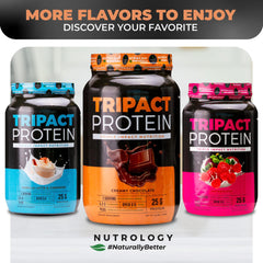 Nutrology Tripact shake being blended for convenient meal replacement.