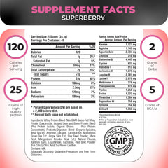 Nutrology TRIPACT grass-fed whey scoop close-up for steady protein intake