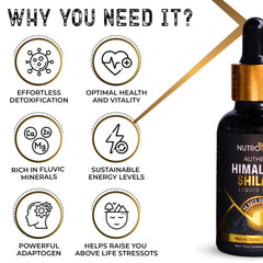 NutroTonic Shilajit Drops amber bottle protects potency during storage