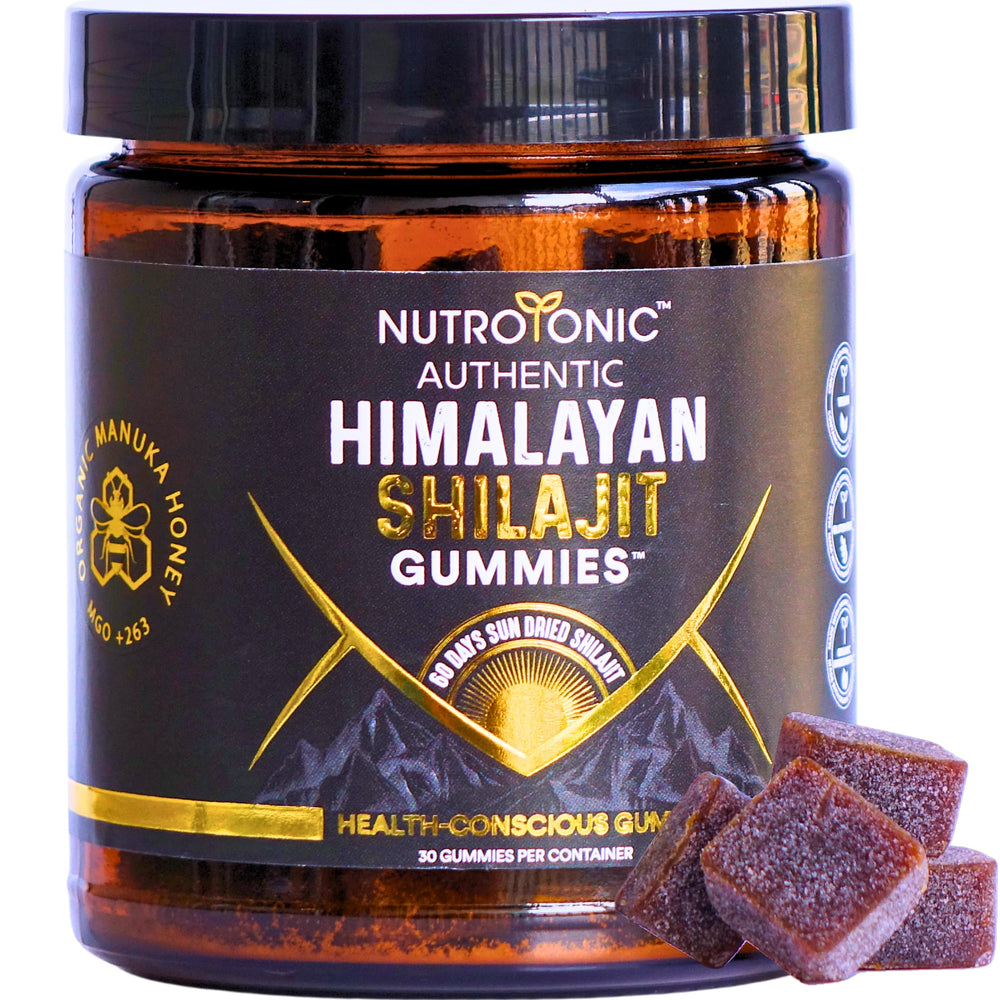 NutroTonic Shilajit Gummies bottle for a convenient daily wellness ritual.