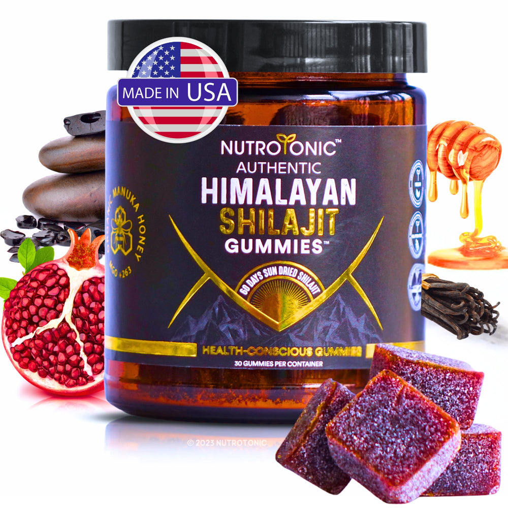 NutroTonic Shilajit Gummies bottle opening for convenient daily use.