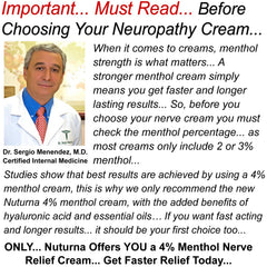 Nuturna Arnica MSM ingredients panel showcases natural support for nerve comfort.