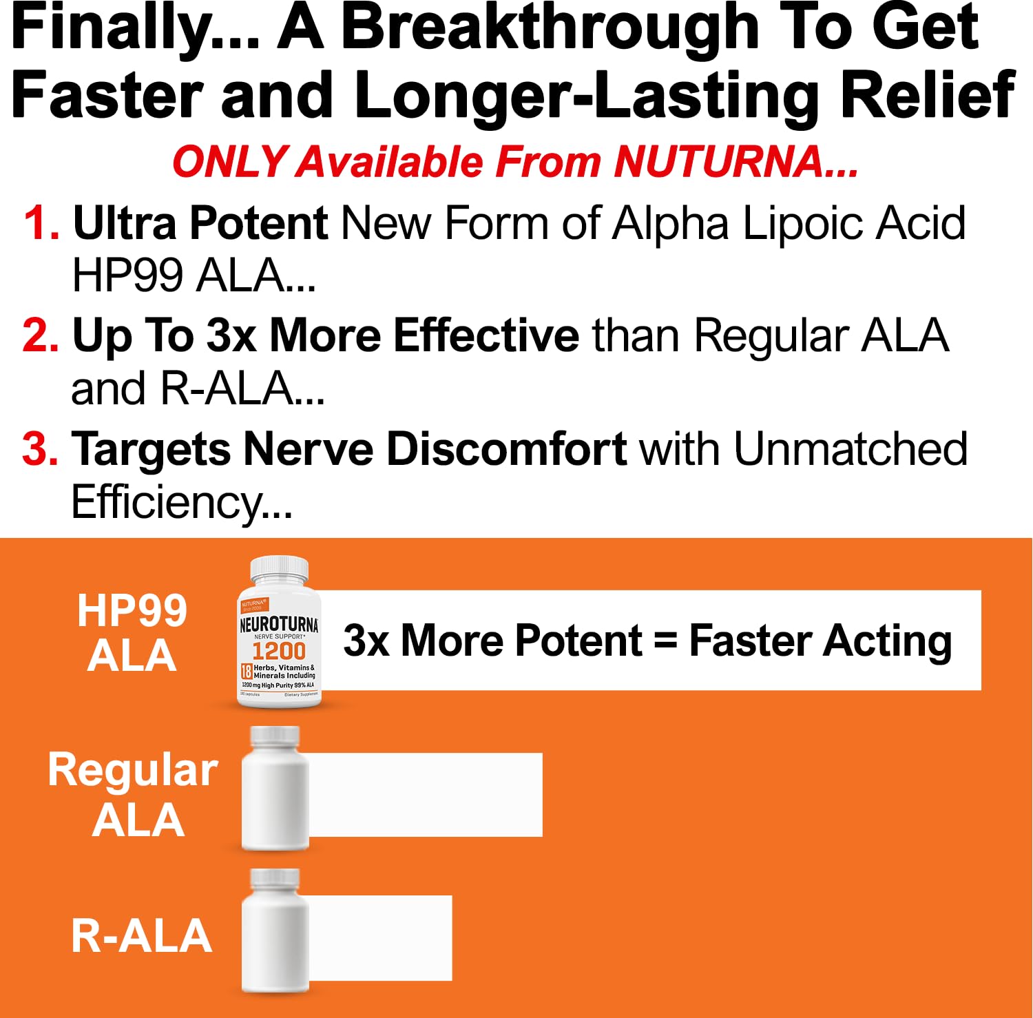 Nuturna label closeup reveals ingredients and high-quality formulation.