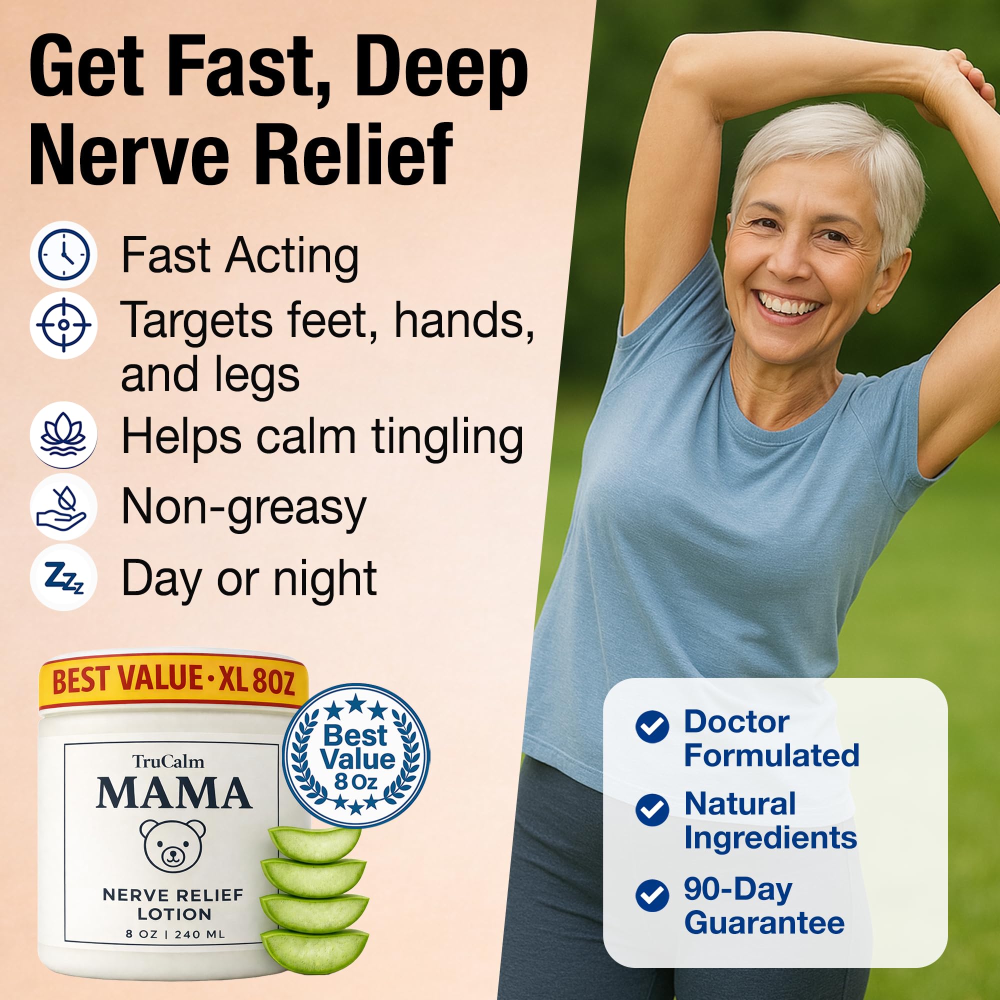 Cream absorbs quickly around the forearm with no greasiness.