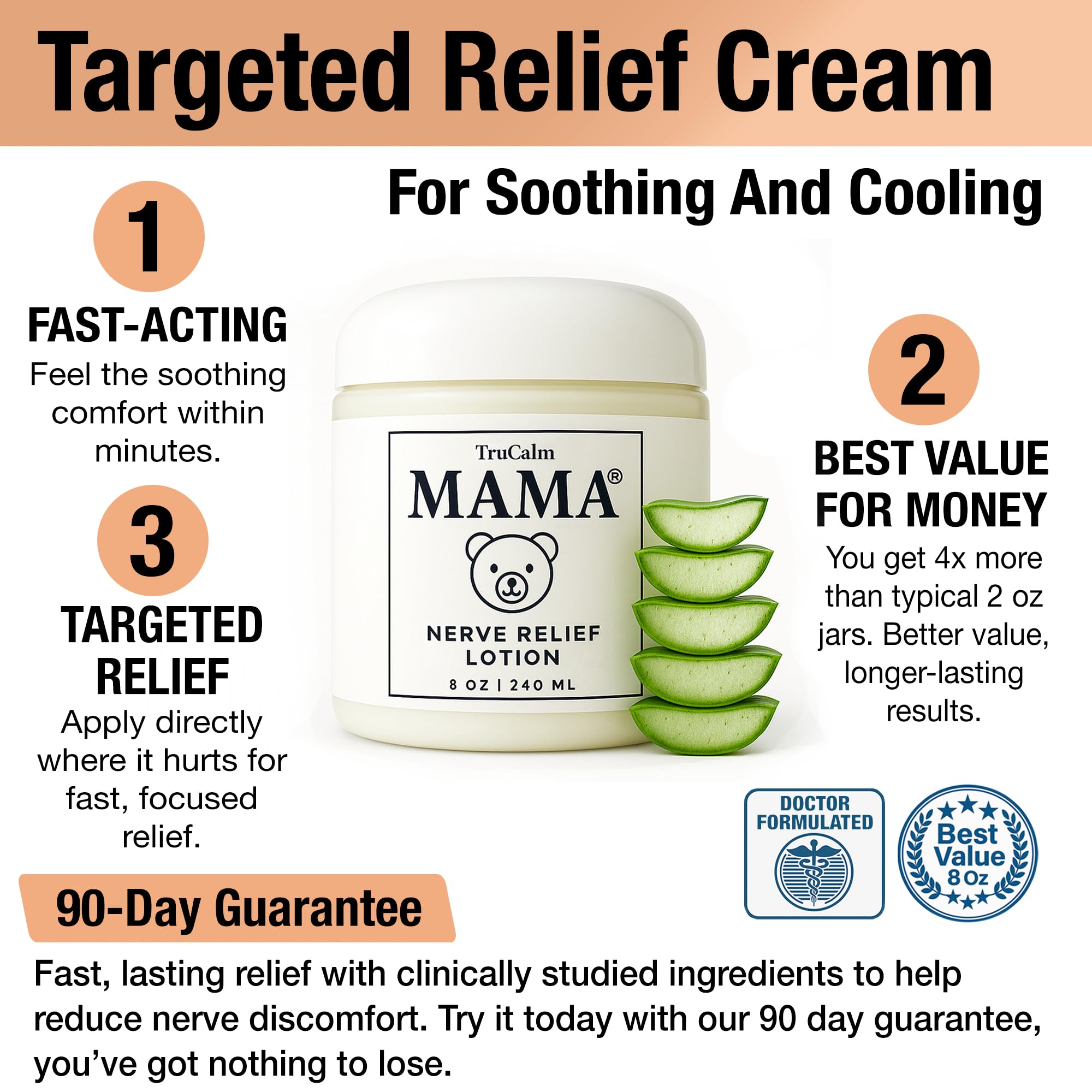 Easy-to-use jar for daily nerve comfort and mobility support.