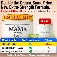 Applying Nuturna Mama Lotion to hands for soothing relief.
