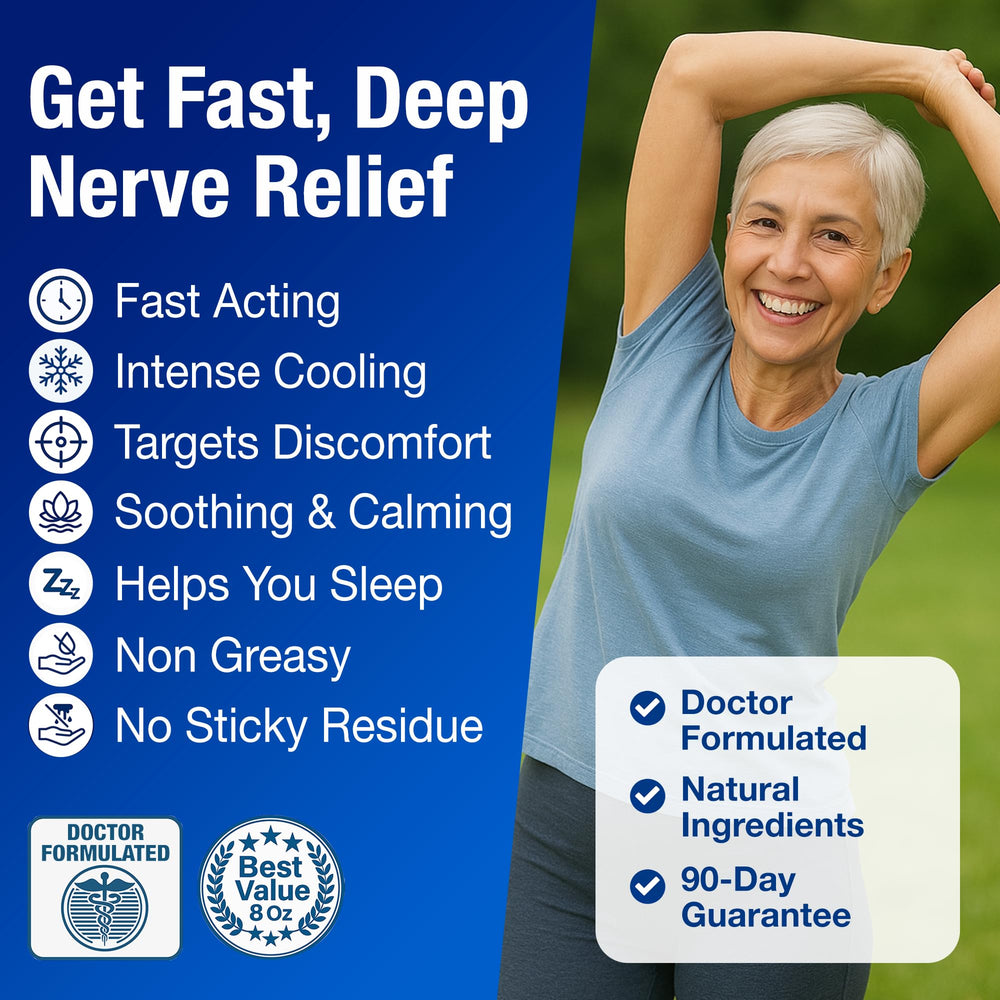 Nuturna cream applied to hands and legs demonstrates soothing relief with natural ingredients.