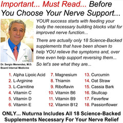 Nuturna Neuroturna daily dose 1200 mg ALA highlighted on label