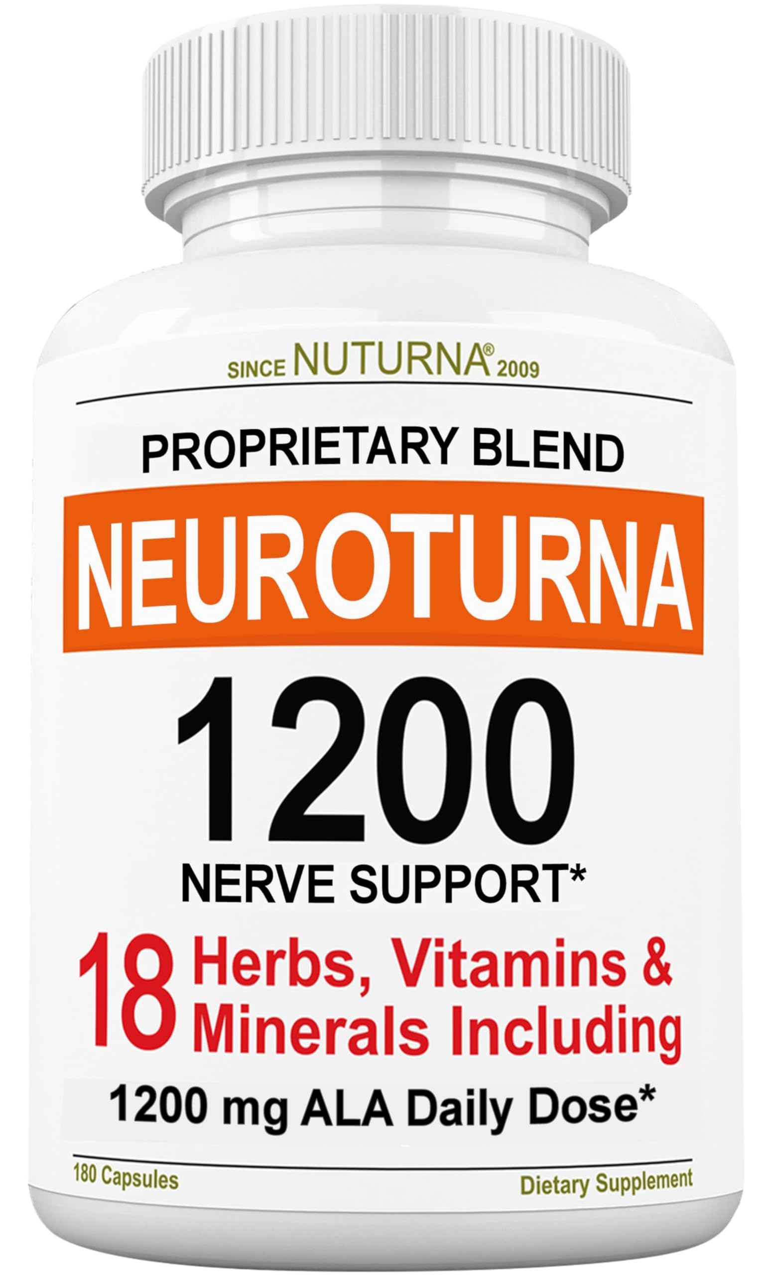 Nuturna Neuroturna bottle with 180 capsules for daily support