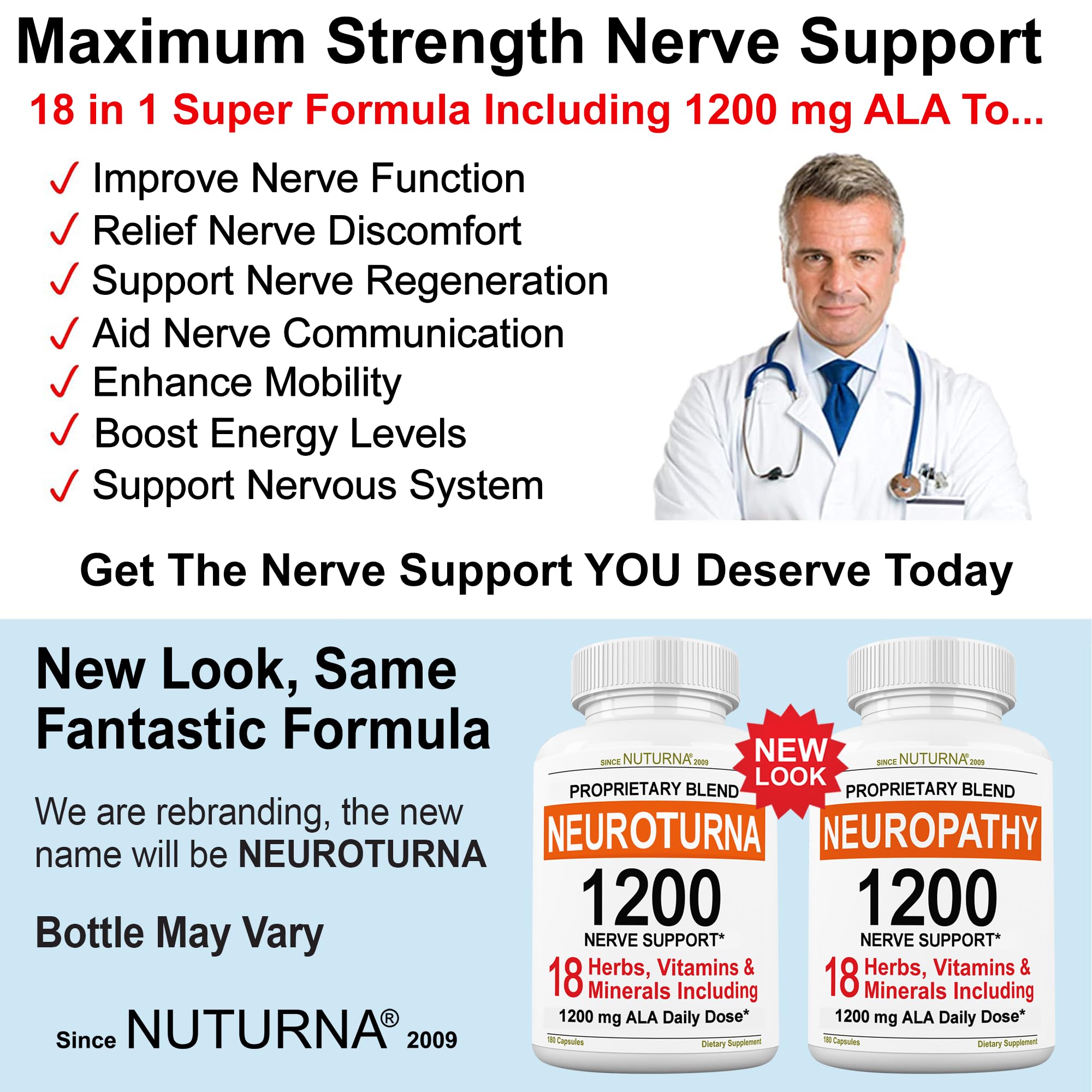 Nuturna Neuroturna pharmacist-formulated blend shown on bottle