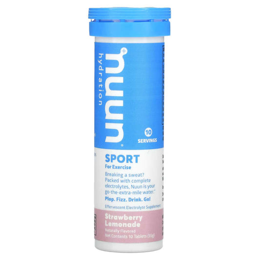Nuun Active Strawberry Lemonade tube pack for on-the-go hydration and travel