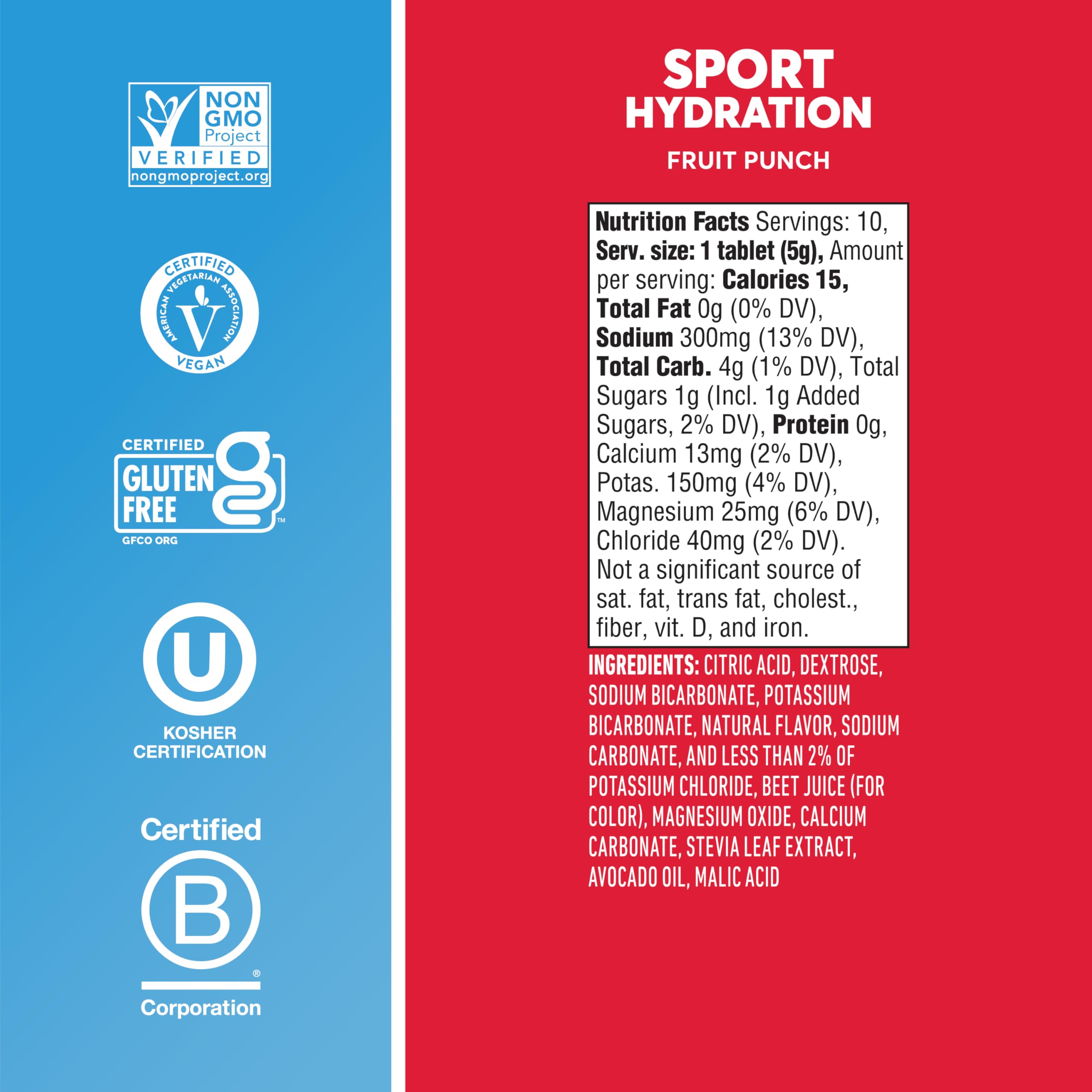Nuun Sport tablet being poured into a water bottle for post-workout hydration