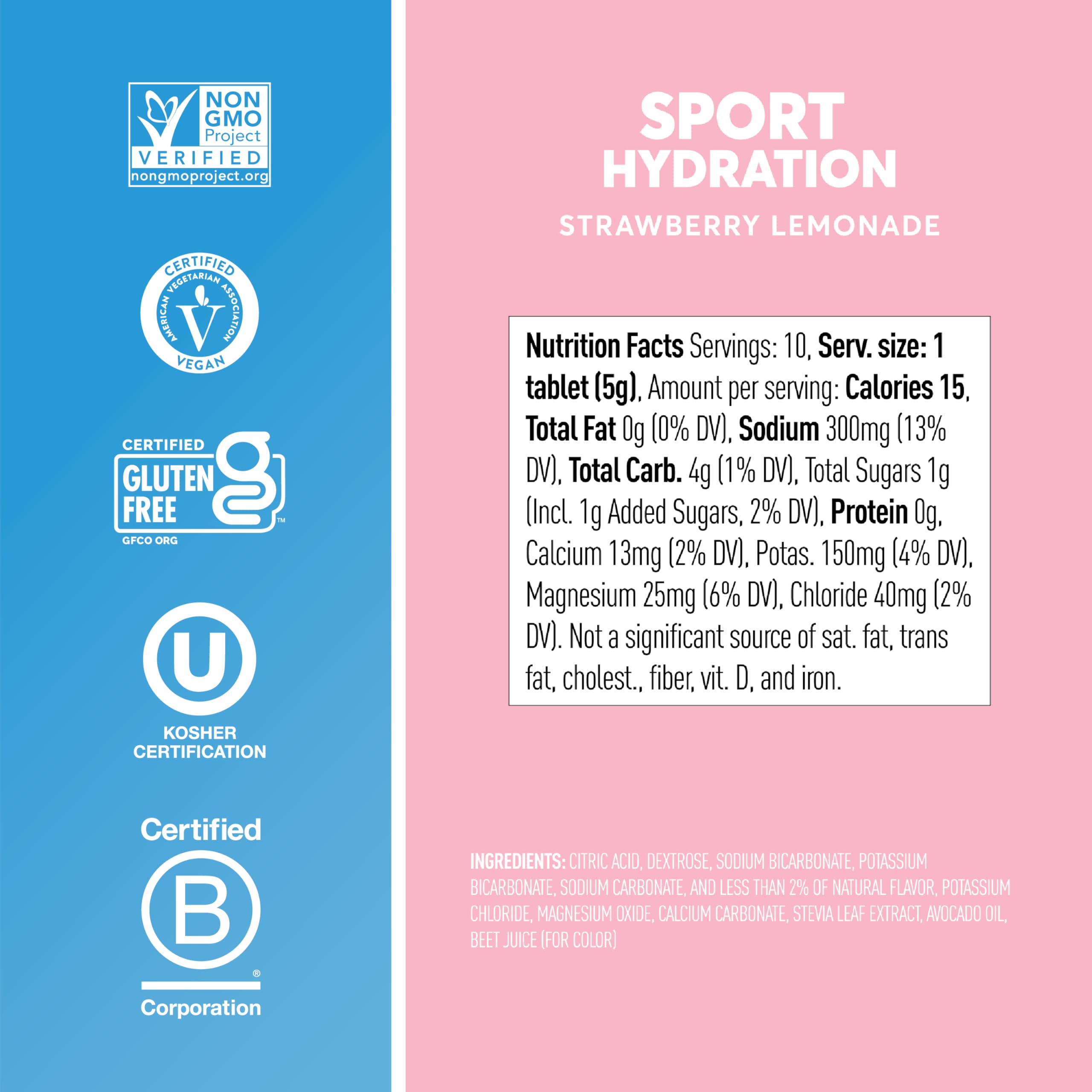 Nuun Strawberry Lemonade in a backpack ready for outdoor activity