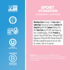 Nuun Strawberry Lemonade in a backpack ready for outdoor activity