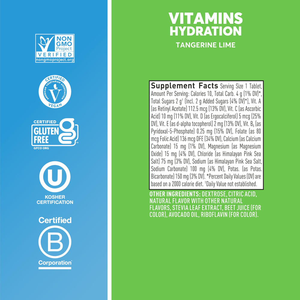 Nuun Tangerine Lime drink appearance illustrates flavorful, low-sugar hydration.